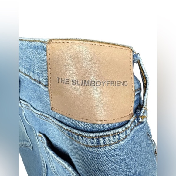 Zara women’s slim boyfriend light wash denim blue jeans sz 8 preloved di… - Picture 2 of 7